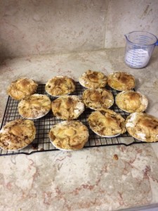 mini peach and apple pies fully cooked